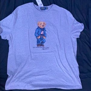 Grey Polo Ralph Lauren Bear Tee